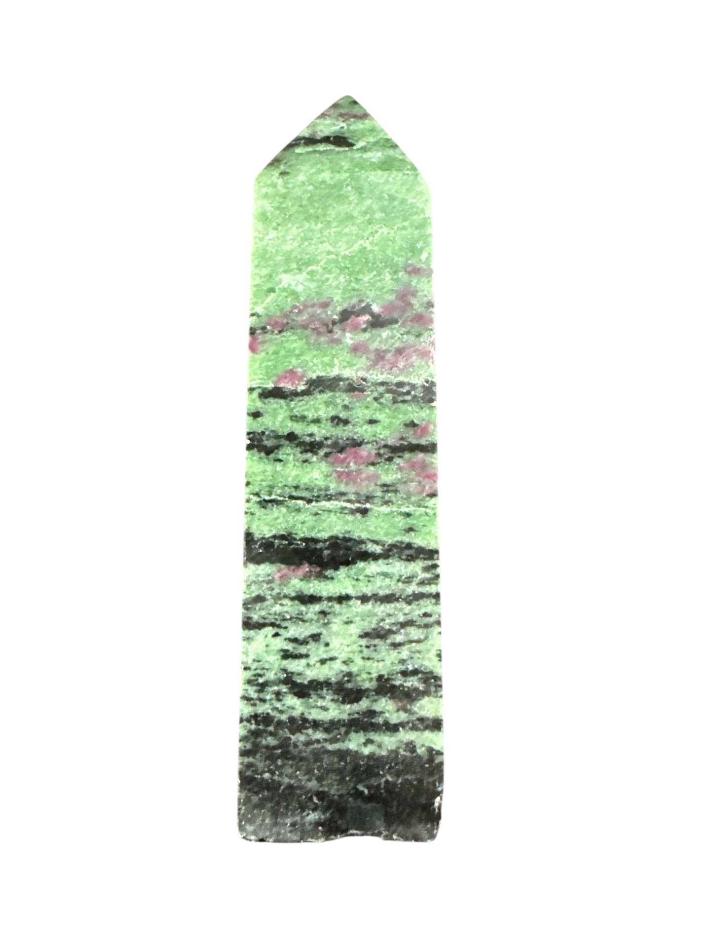 XL Ruby in Zoisite Crystal Tower
