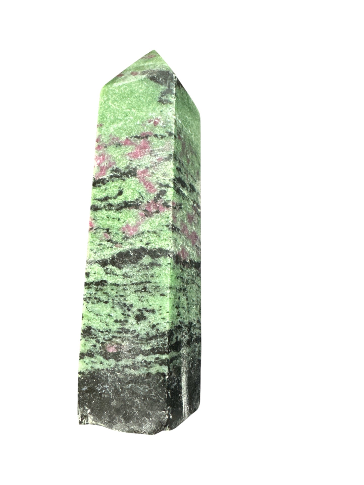 XL Ruby in Zoisite Crystal Tower