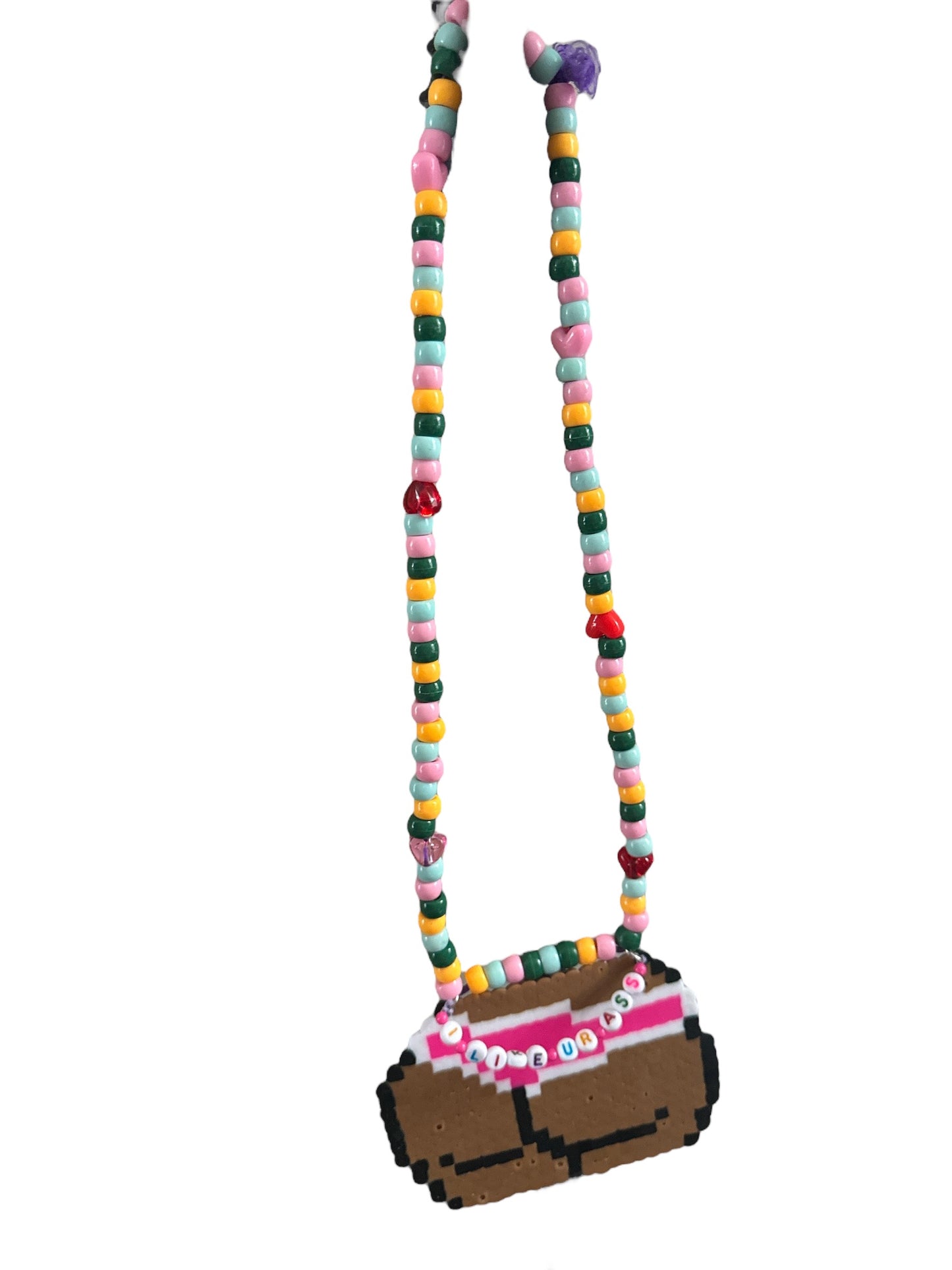 “I Like Ur Ass” Large Perler Kandi Necklace