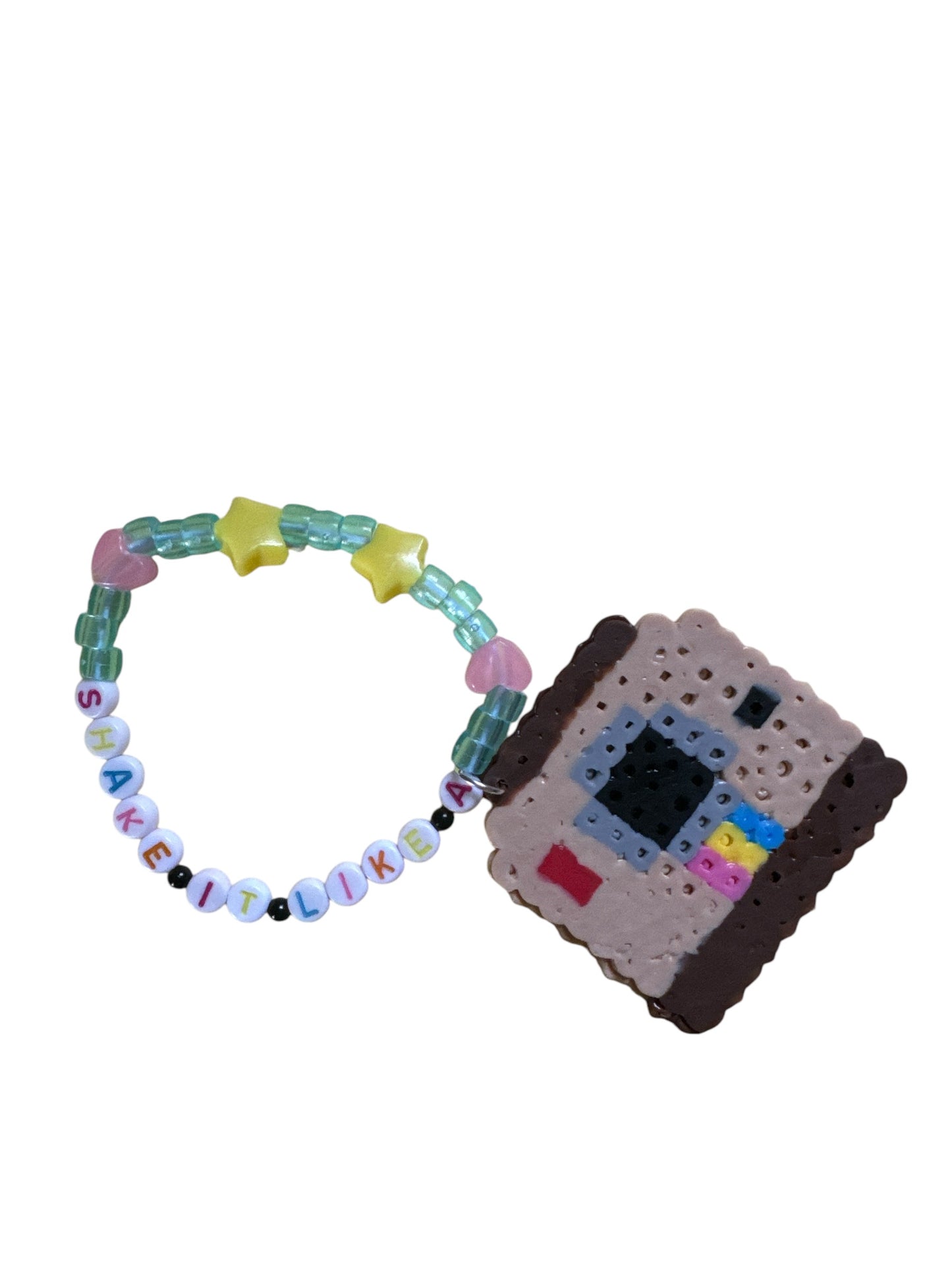 “Shake It Like A” Polaroid Perler Kandi Bracelet