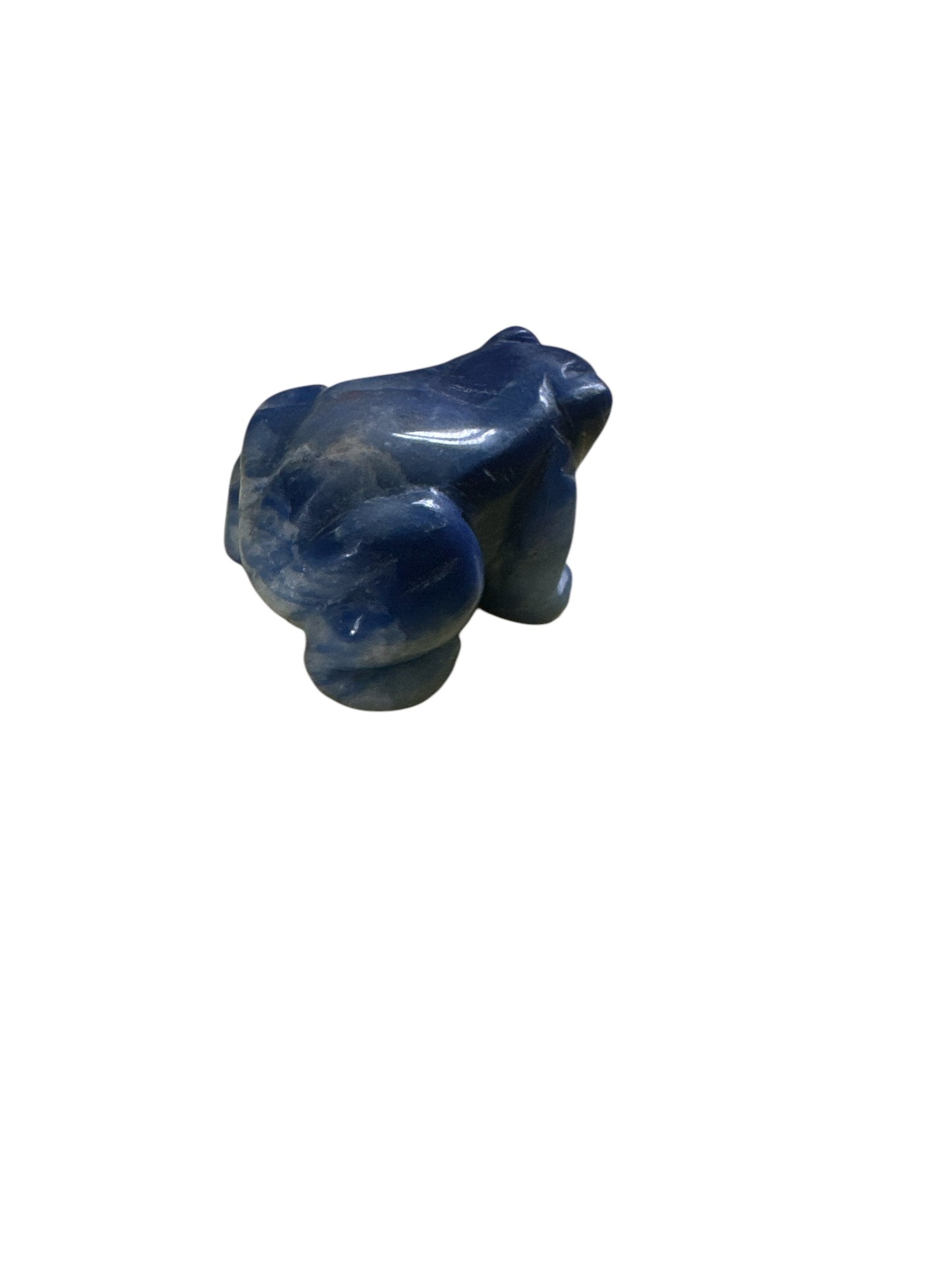 Mini Sodalite Froggy Crystal Carving