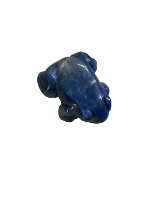 Mini Sodalite Froggy Crystal Carving