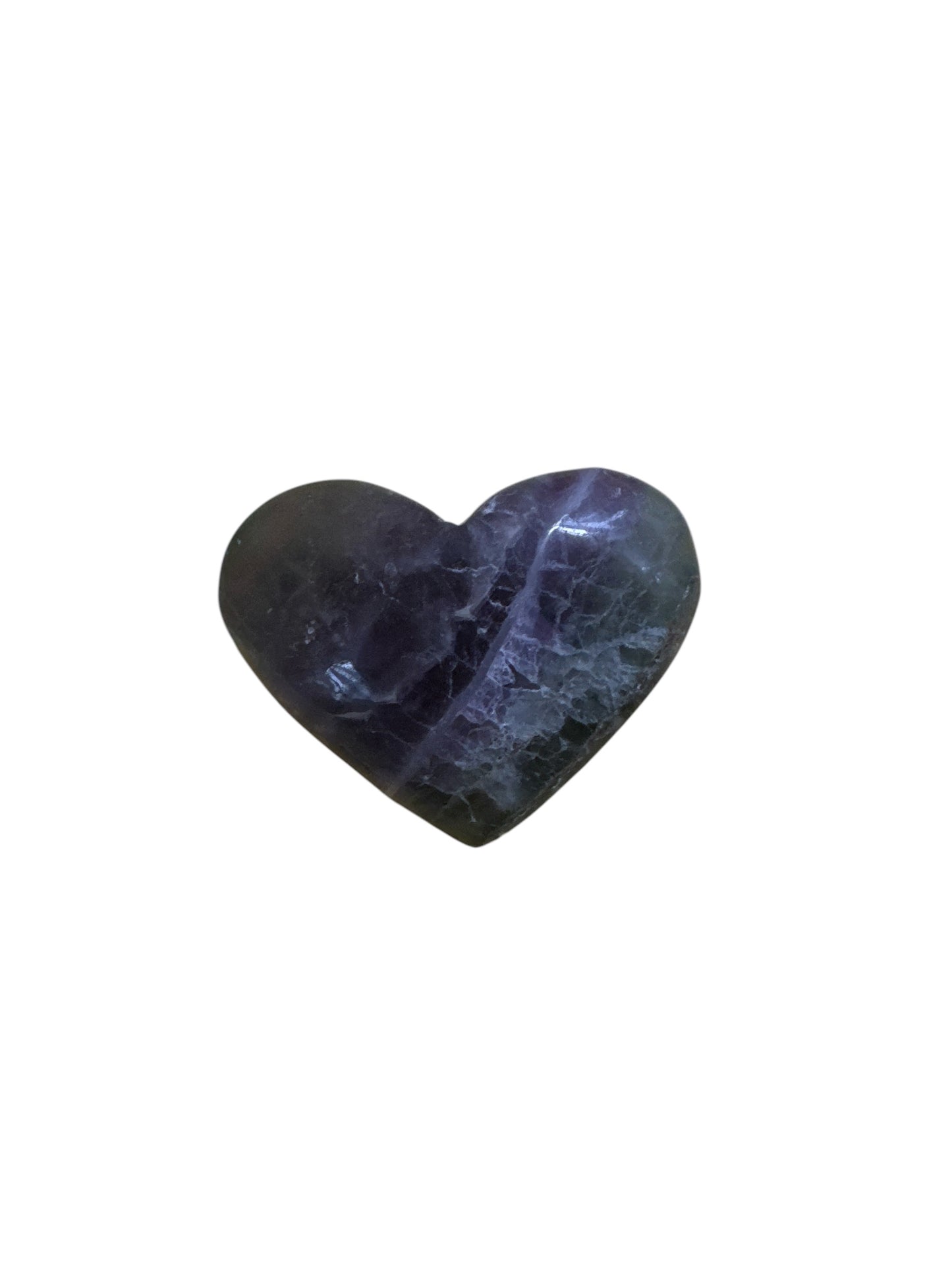 Mini Flourite Crystal Heart Carving