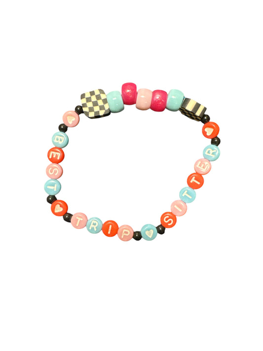 “Best Trip Sitter” Kandi Bracelet