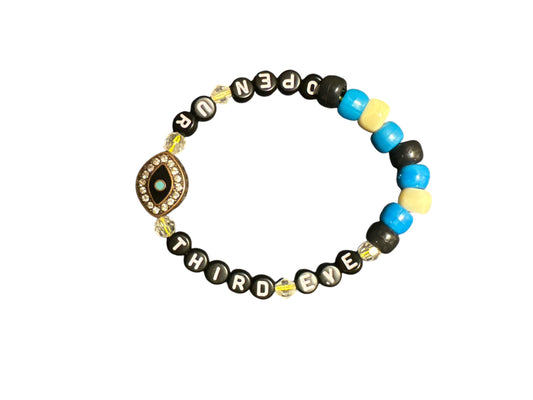 “Open Ur Third Eye” Kandi Bracelet