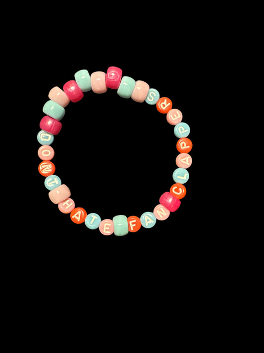 “Don’t Hate Fan Clappers” Kandi Bracelet