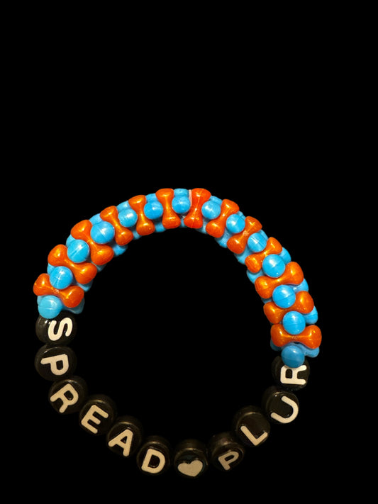 “Spread PLUR” Kandi Bracelet